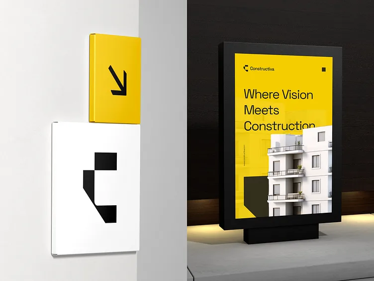 هوية تجارية شركة مقاولات