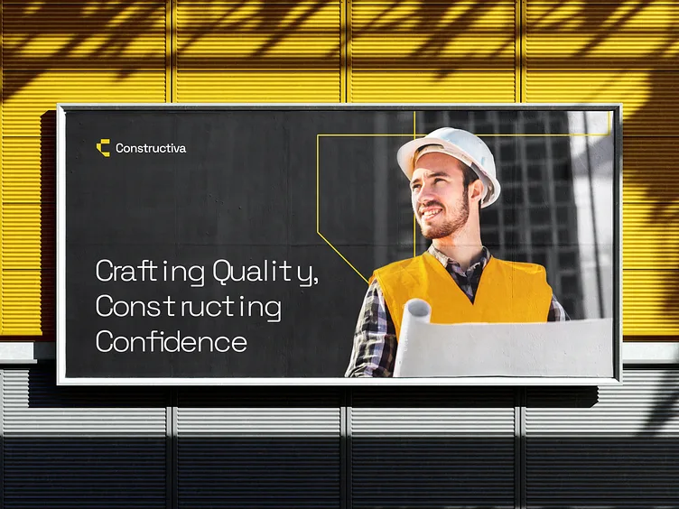 هوية تجارية شركة مقاولات