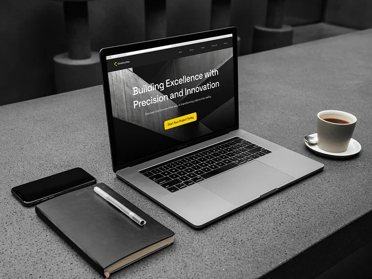 هوية تجارية شركة مقاولات